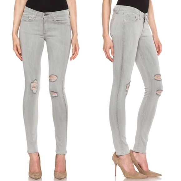 Rag & Bone distressed skinny jeans - Picture 1 of 8